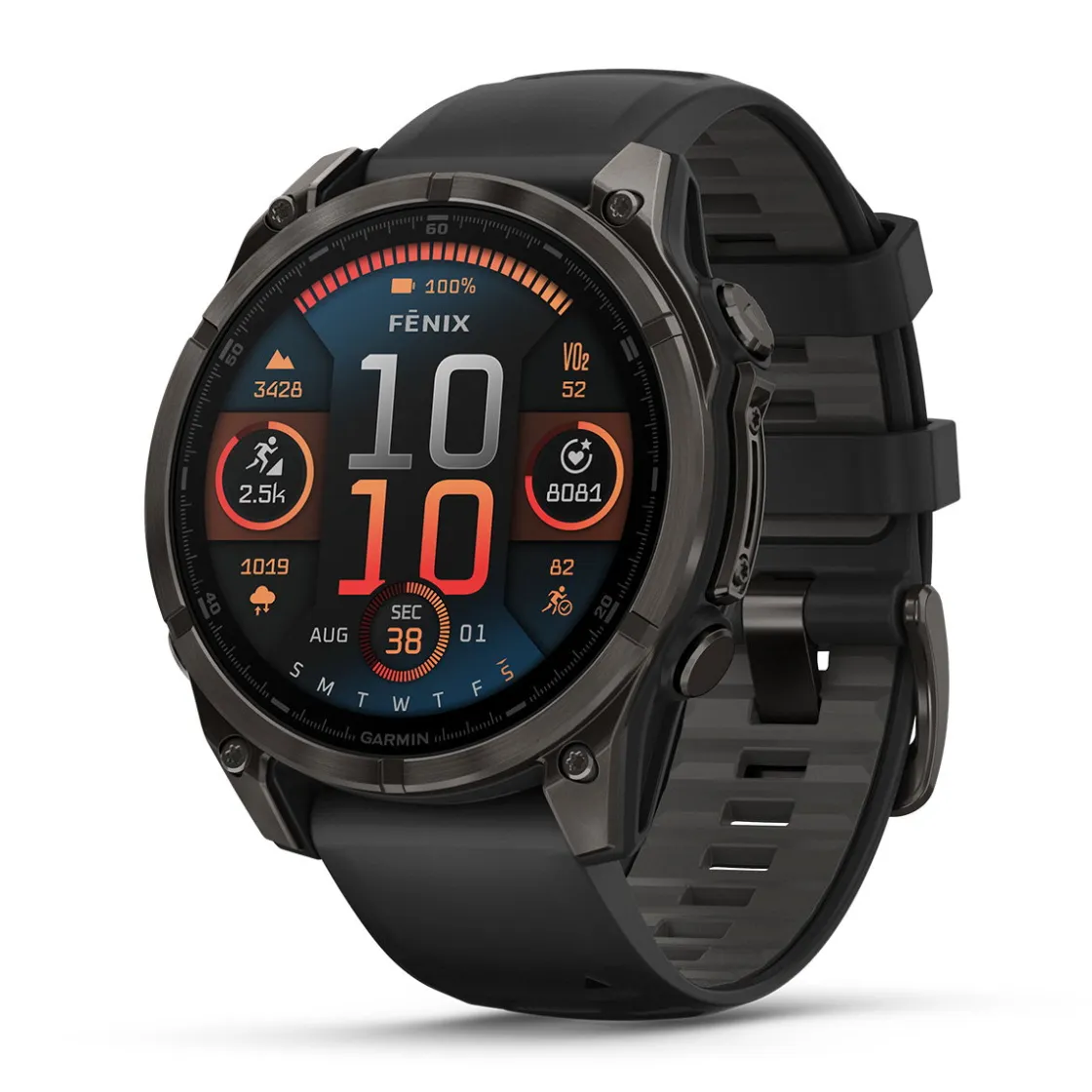 GARMIN Fenix 8 AMOLED Sapphire, 47 mm (Carbon Grey) New