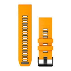 GARMIN 26mm QuickFit Silicone urrem (Spark Orange / Graphite) Best