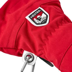 HESTRA Army Leather Heli Ski 5-finger skihandsker (Red) New