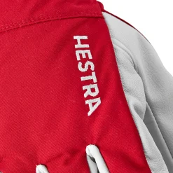 HESTRA Army Leather Heli Ski 5-finger skihandsker (Red) New