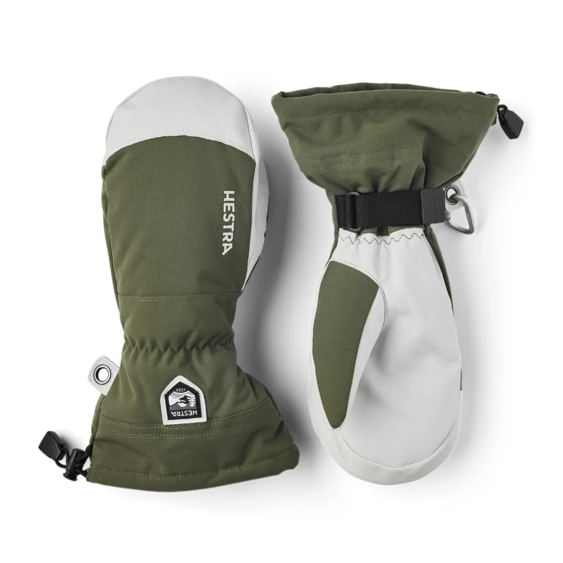 HESTRA Army Leather Heli Ski Mitts skiluffer (Olive)