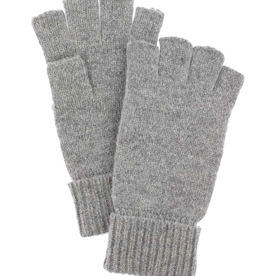 HESTRA Basic Wool Half Finger, Grey New