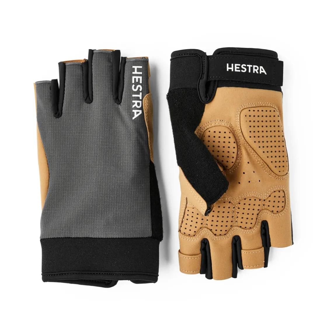 HESTRA Bike Guard D3O Short 5-Finger Cykelhandsker (Grey) Hot