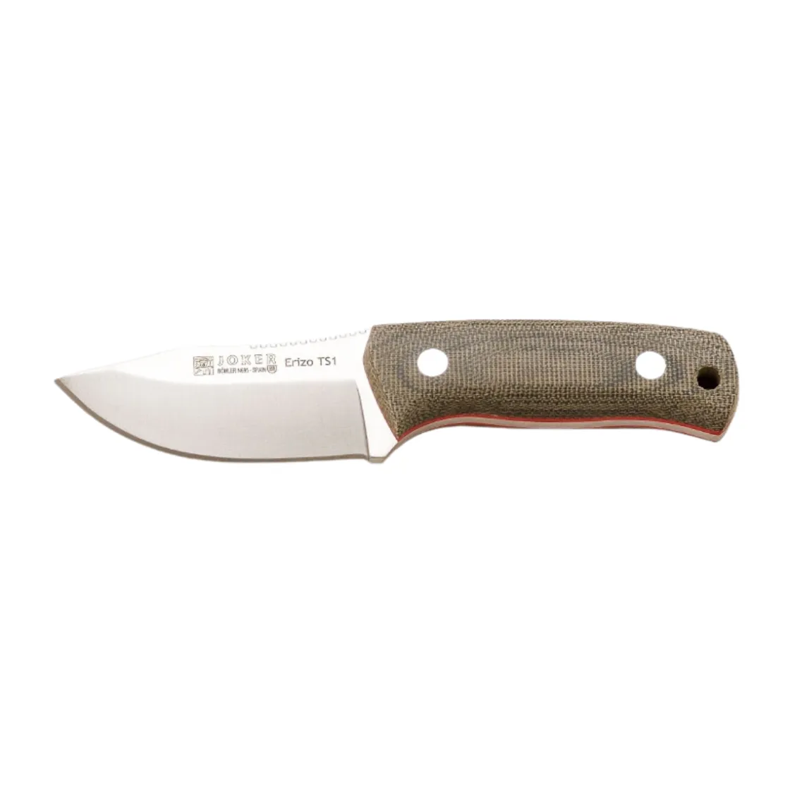 JOKER KNIVES Joker Erizo TS1 Micarta Bushcraft- og jagtkniv (Green) Clearance