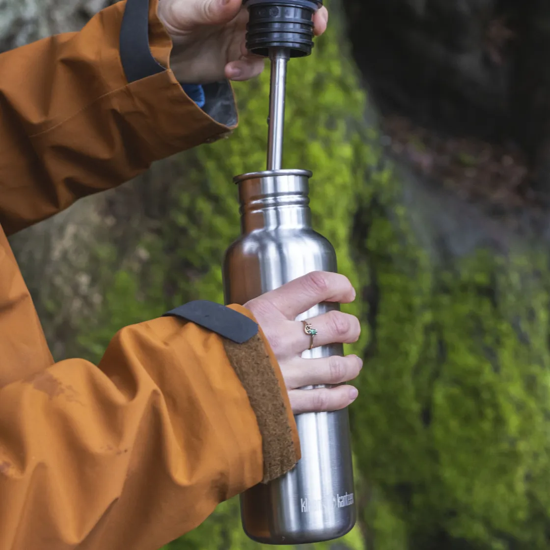 KLEAN KANTEEN Classic drikkedunk, 532 ml (Stainless Steel) Sale