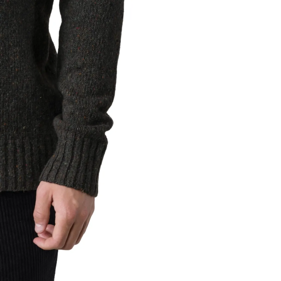 KLITMØLLER COLLECTIV Klitmøller Collective Aage Knit Sweater, herre (Olive) Outlet