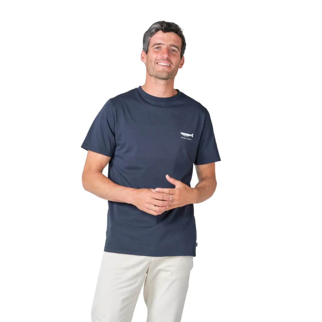 KLITMØLLER COLLECTIV Klitmøller Collective Anker T-shirt, herre (Navy) Discount