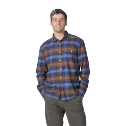 KLITMØLLER COLLECTIV Klitmøller Collective Bobby Shirt, herre (Navy Rust Check) Sale