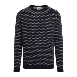 KLITMØLLER COLLECTIV Klitmøller Collective Hugo Knit sweater (Navy Cream) Hot