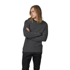 KLITMØLLER COLLECTIV Klitmøller Collective Hugo Knit Sweater, herre (Olive Cream) Outlet