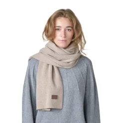 KLITMØLLER COLLECTIV Klitmøller Collective Rib Scarf halstørklæde (Sand) Outlet
