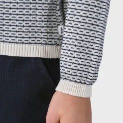 KLITMØLLER COLLECTIV Klitmøller Collective Silje Knit bluse, dame (Cream Navy) New