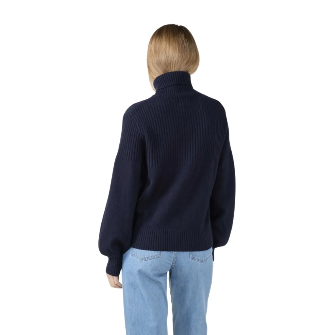 KLITMØLLER COLLECTIV Klitmøller Collective Svale Knit striktrøje, dame (Navy) Sale