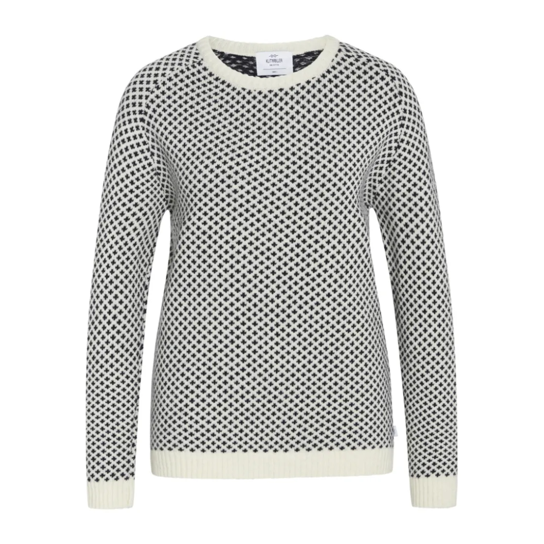 KLITMØLLER COLLECTIV Klitmøller Elaine Knit Sweater, dame (Cream Navy) Sale