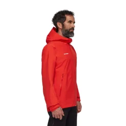 MAMMUT Alto Light HS Hooded Skal- og regnjakke, herre ( Red) Best