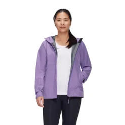 MAMMUT Alto Light HS Hooded Skal- og regnjakke, dame (Lavandin) Best
