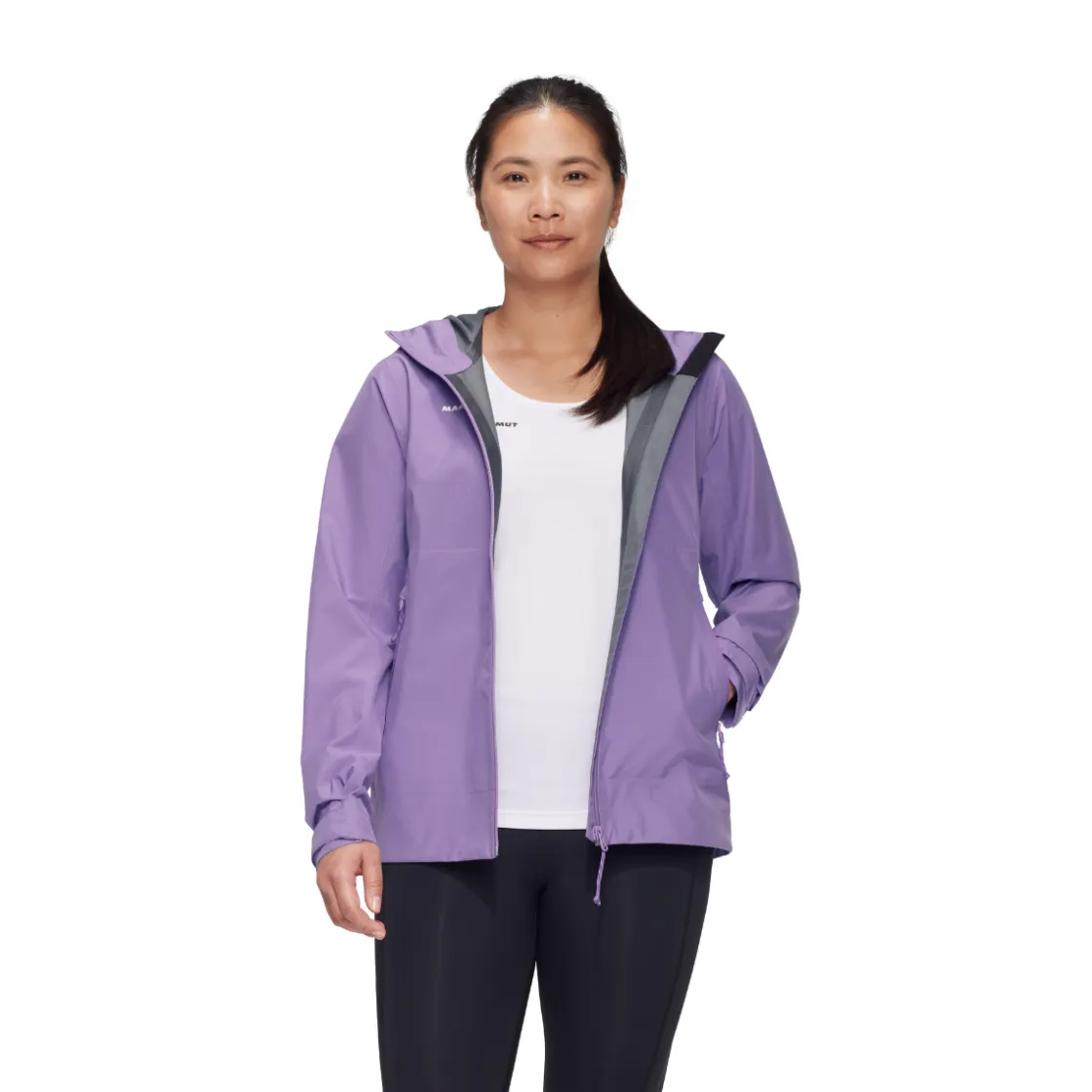MAMMUT Alto Light HS Hooded Skal- og regnjakke, dame (Lavandin) Best
