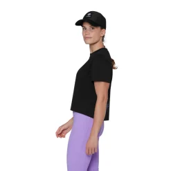 MAMMUT Base Cropped T-shirt, dame (Black) Clearance