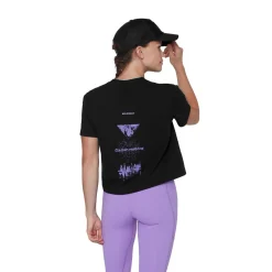 MAMMUT Base Cropped T-shirt, dame (Black) Clearance
