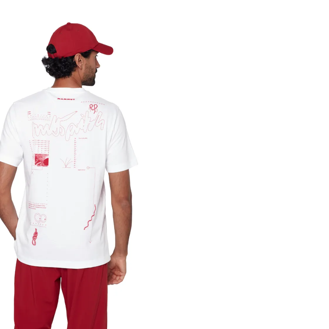 MAMMUT Base T-shirt Multi-Pitch, herre (White) Best