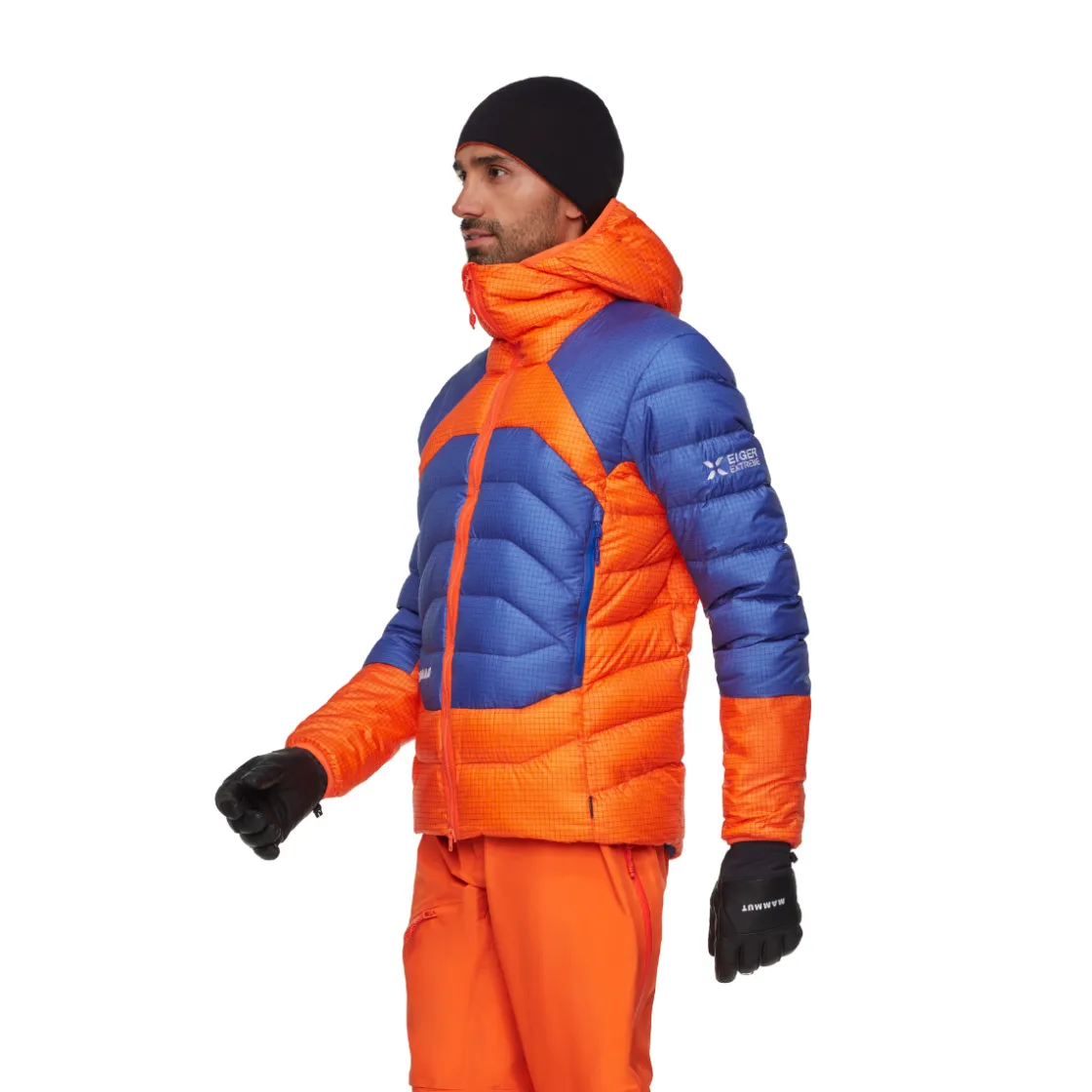 MAMMUT Eiger Nordwand Light Down IN Hooded Dunjakke, herre (Black / Orange) Outlet