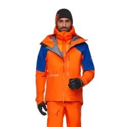 MAMMUT Eiger Nordwand Light Down IN Hooded Dunjakke, herre (Black / Orange) Outlet