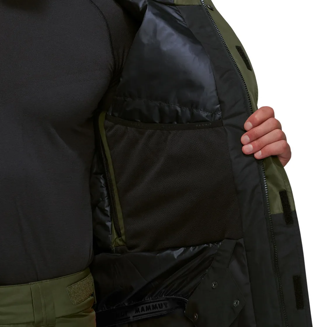 MAMMUT Fall Line HS Thermo Skijakke, herre (Dark-Marsh) Online