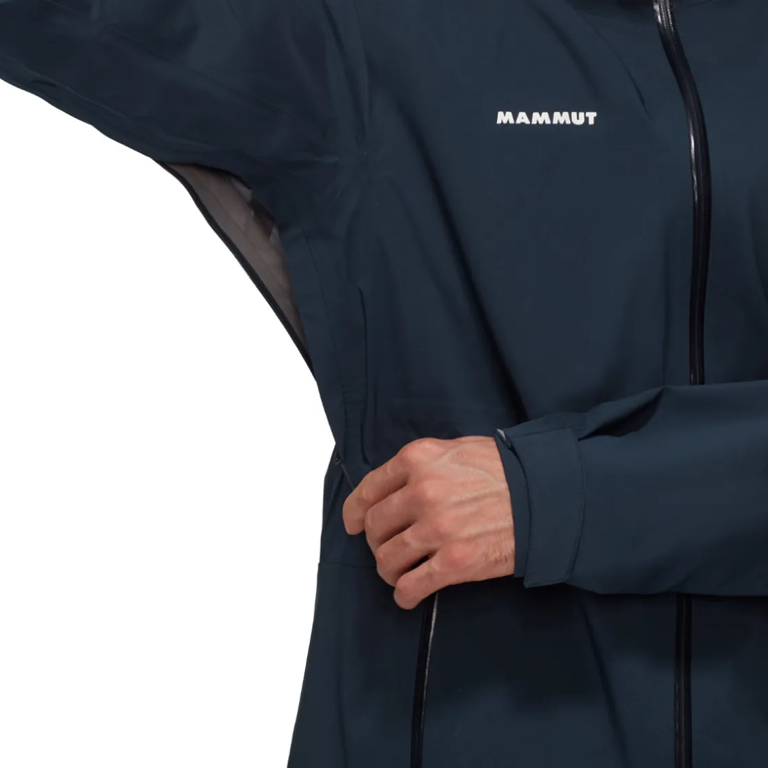 MAMMUT Linard Guide HS Hooded Jakke, herre (Marine) New