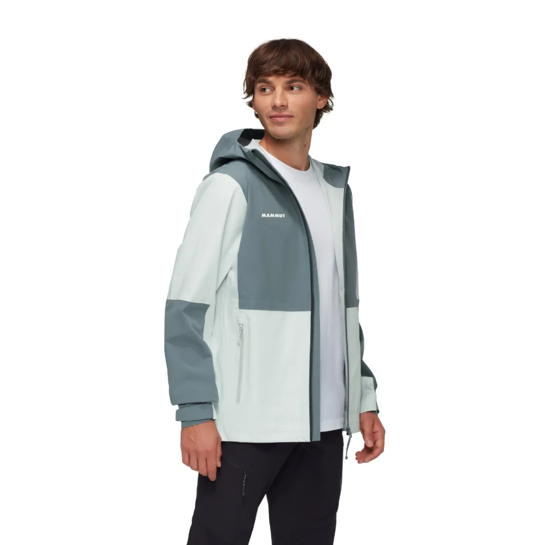 MAMMUT Linard Guide HS Hooded Skaljakke, herre (Silver Sage) Discount