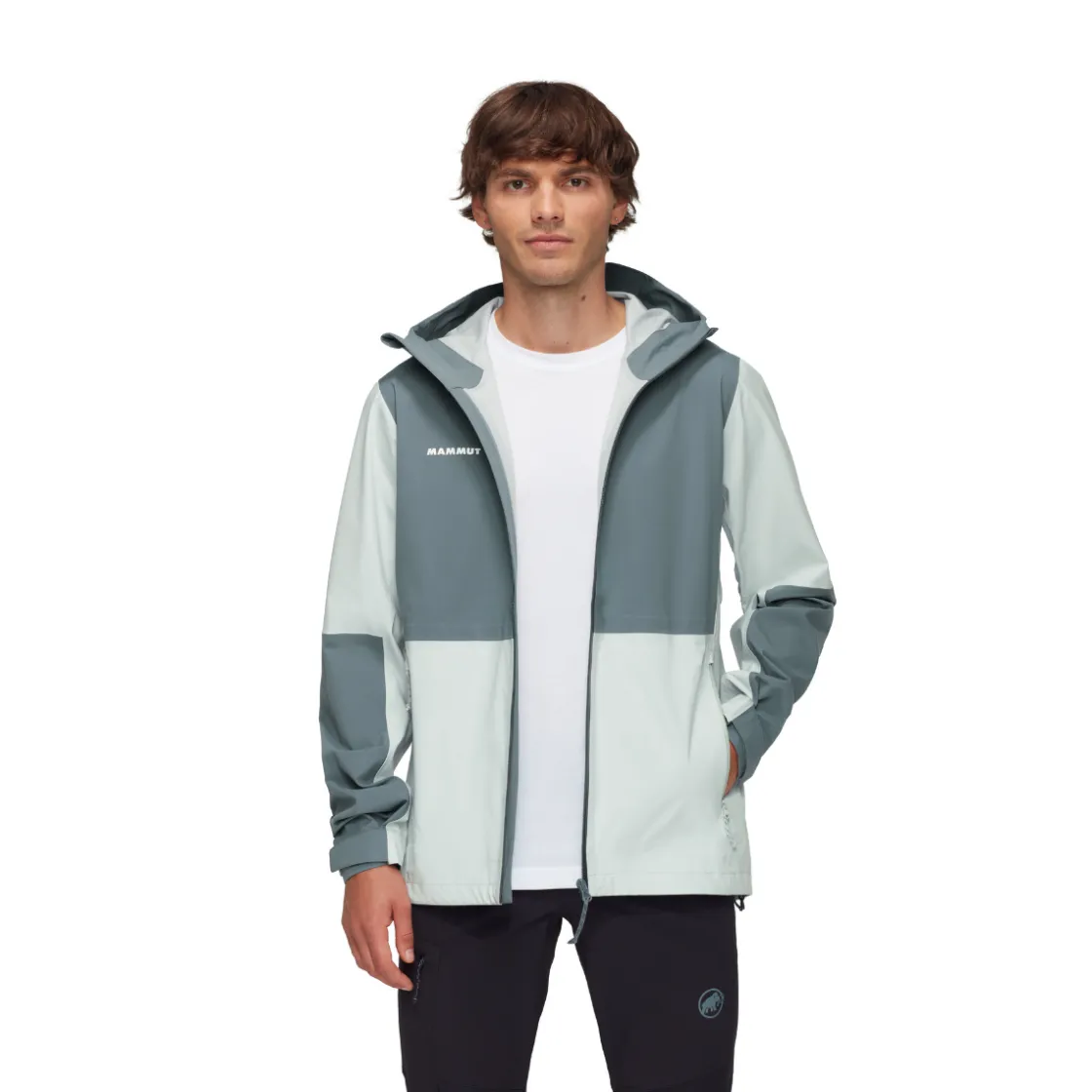 MAMMUT Linard Guide HS Hooded Skaljakke, herre (Silver Sage) Discount