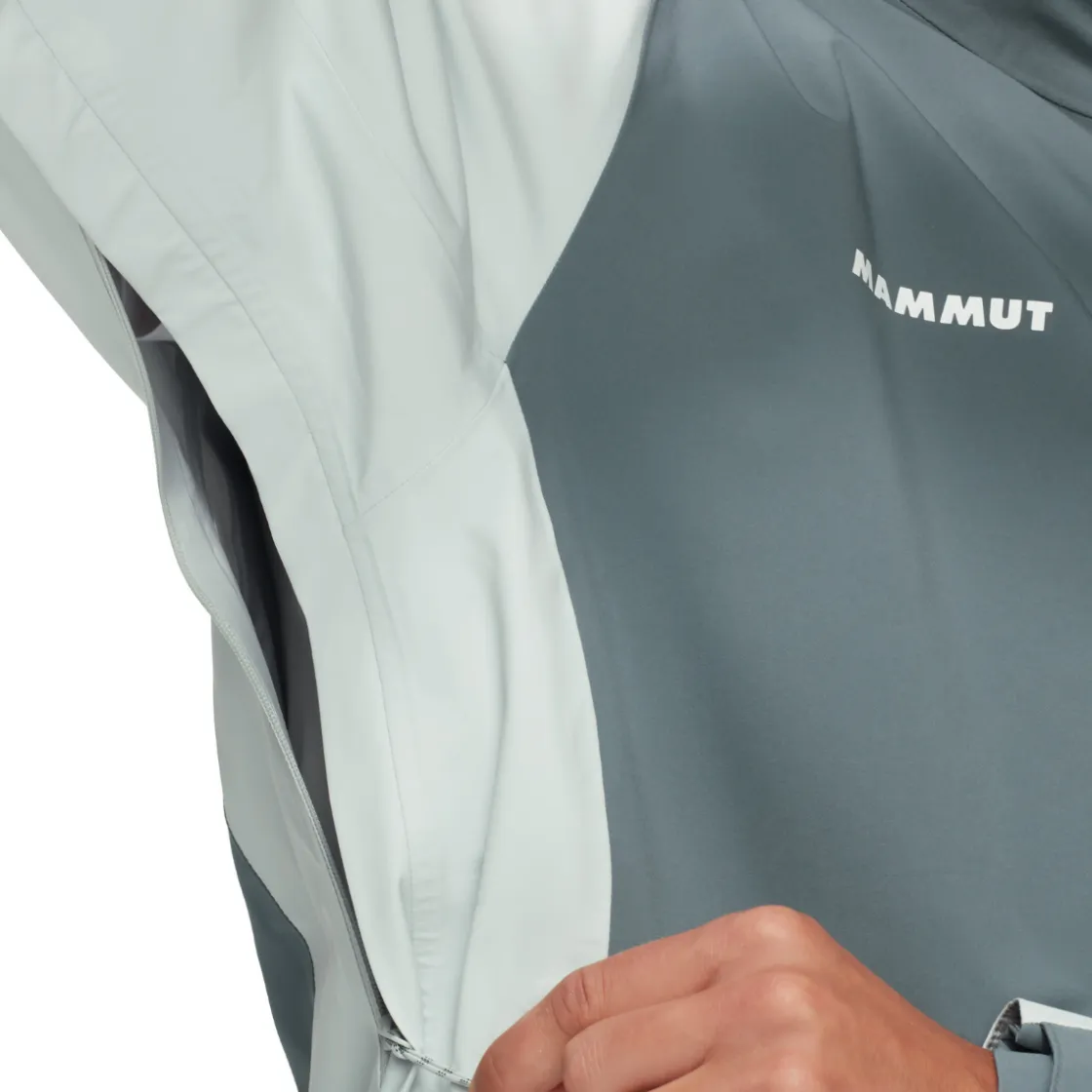 MAMMUT Linard Guide HS Hooded Skaljakke, herre (Silver Sage) Discount