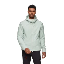 MAMMUT Rime IN Hooded Fiberjakke, herre (Silver Sage) Best
