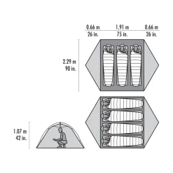 MSR Hubba Hubba LT 3-personers fjeldtelt (Green) Sale