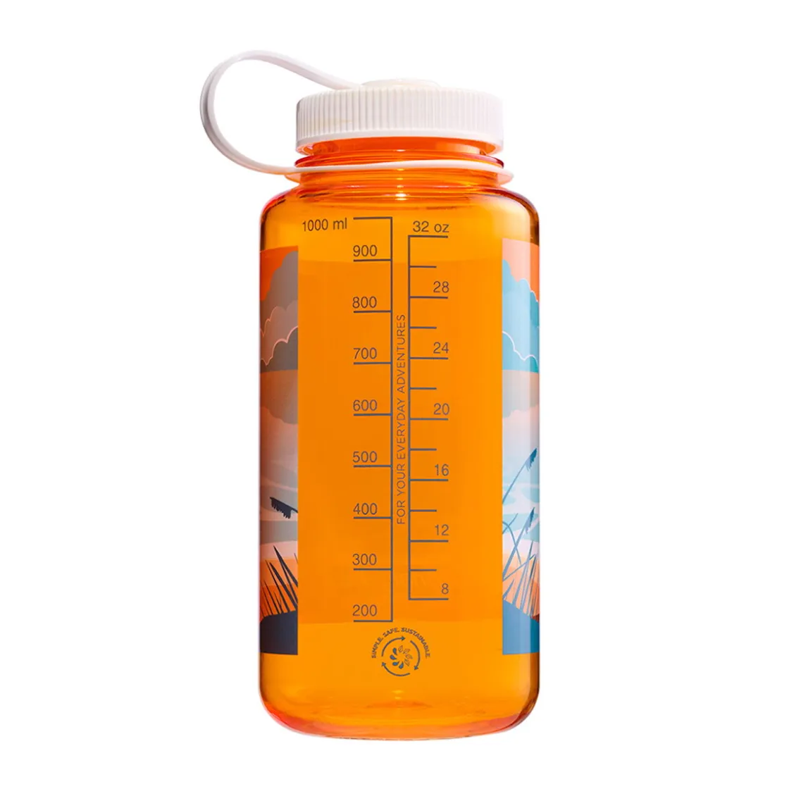 NALGENE Wide Mouth Sustain drikkedunk 1 L (Clementine Sunset) Hot