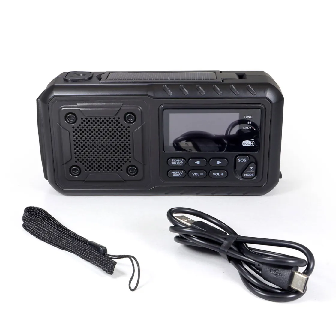 ORIGIN OUTDOORS Crank Radio Multi DAB+ / nødradio med håndsving New