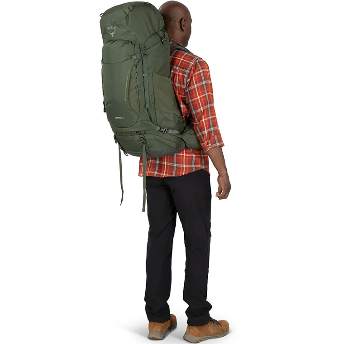 OSPREY Kestrel 58 L vandrerygsæk, herre (Bonsai Green) Best