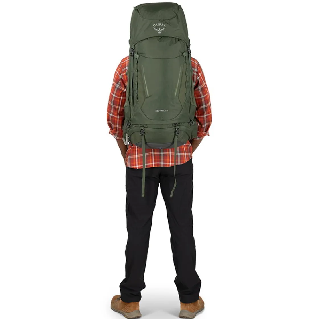 OSPREY Kestrel 58 L vandrerygsæk, herre (Bonsai Green) Best