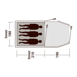 OUTWELL Earth 3 plus campingtelt, 3 personer Best