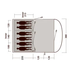 OUTWELL Sky 6 campingtelt, 6 personer (Blue) Sale