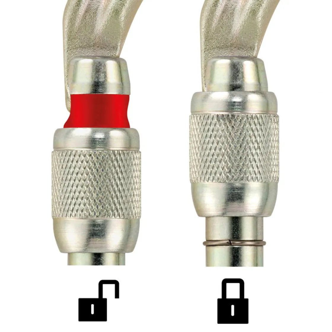 PETZL Vulcan Stål Skruekarabin Best