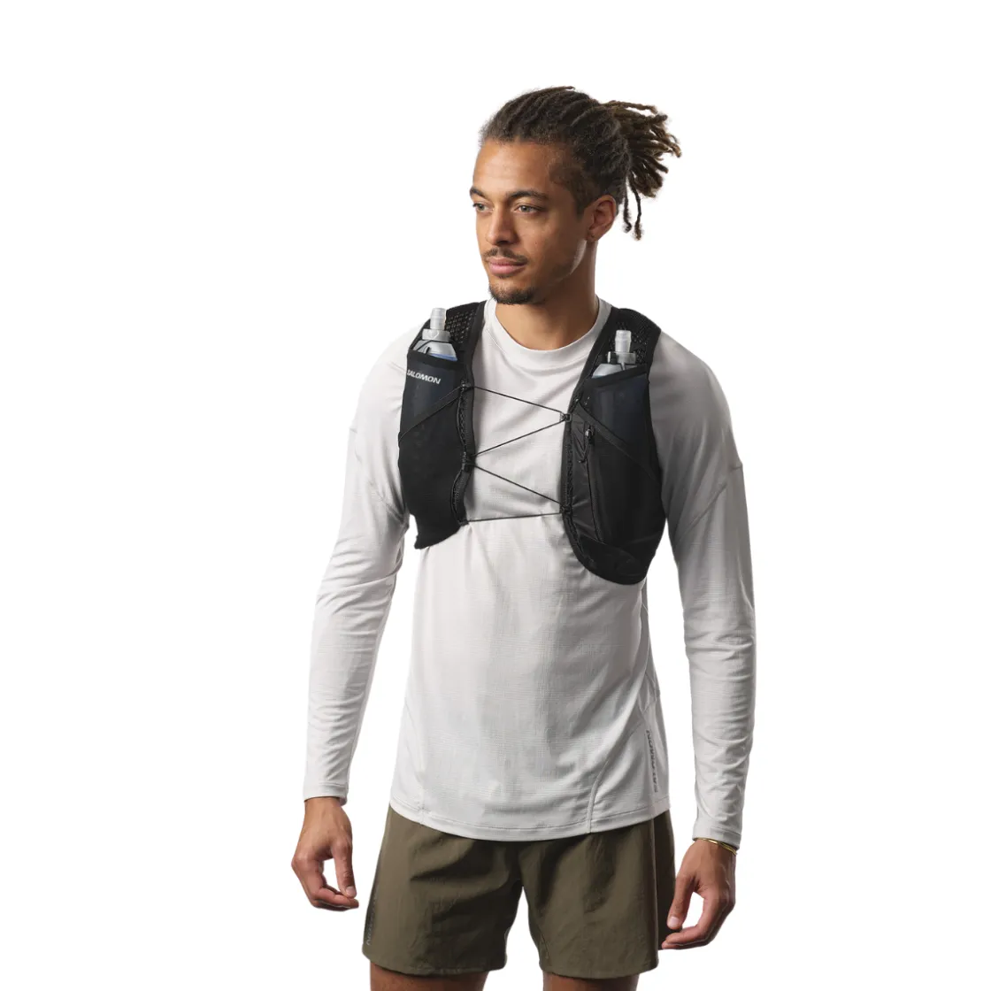 SALOMON Active Skin 4 SET løbevest, unisex (Black) Online