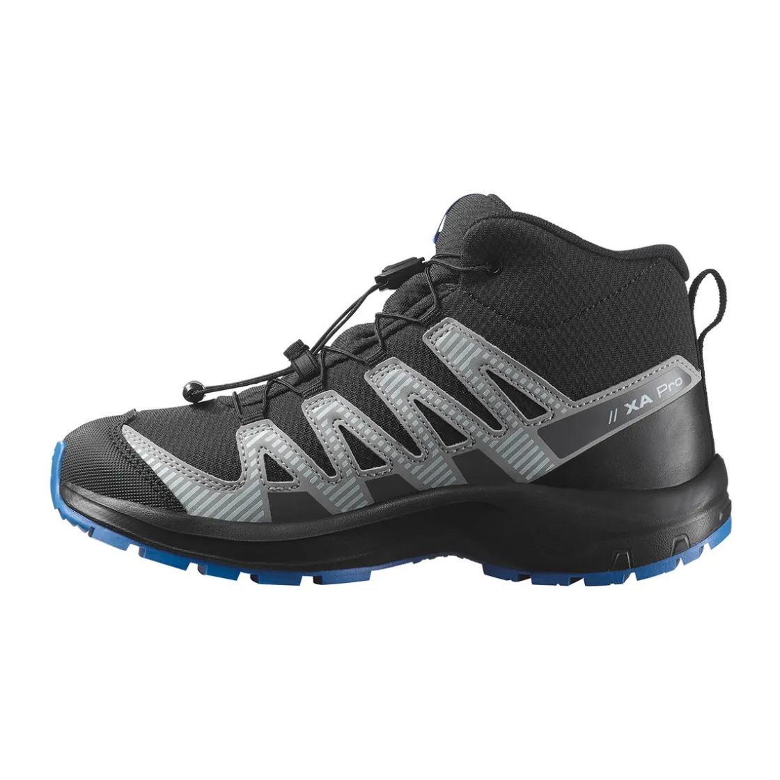 SALOMON Youth XA Pro V8 Mid CSWP vandrestøvle, junior (Black/Blue) Outlet