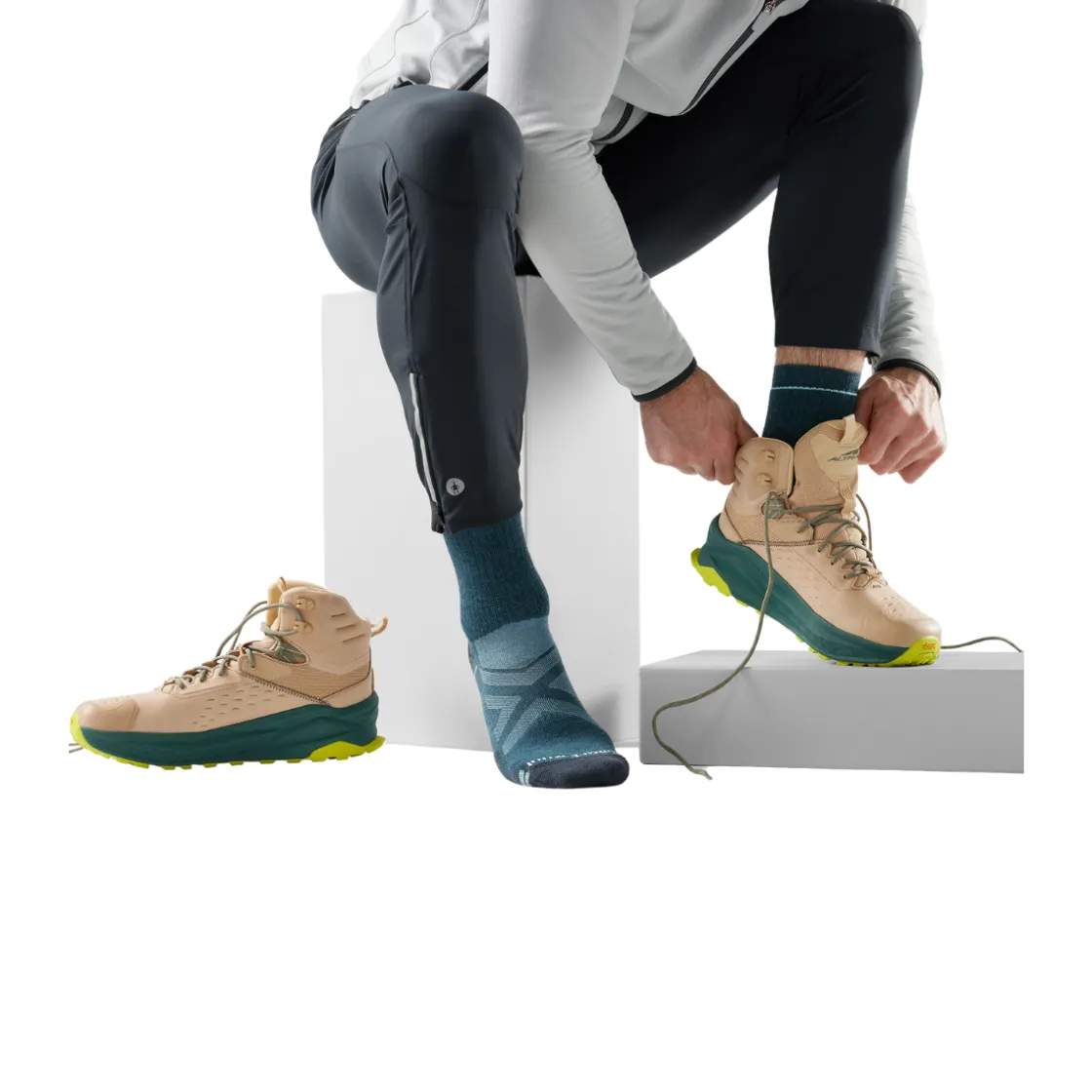 SMARTWOOL Hike Full Cushion Crew Vandresok, herre (Twilight Blue) Clearance