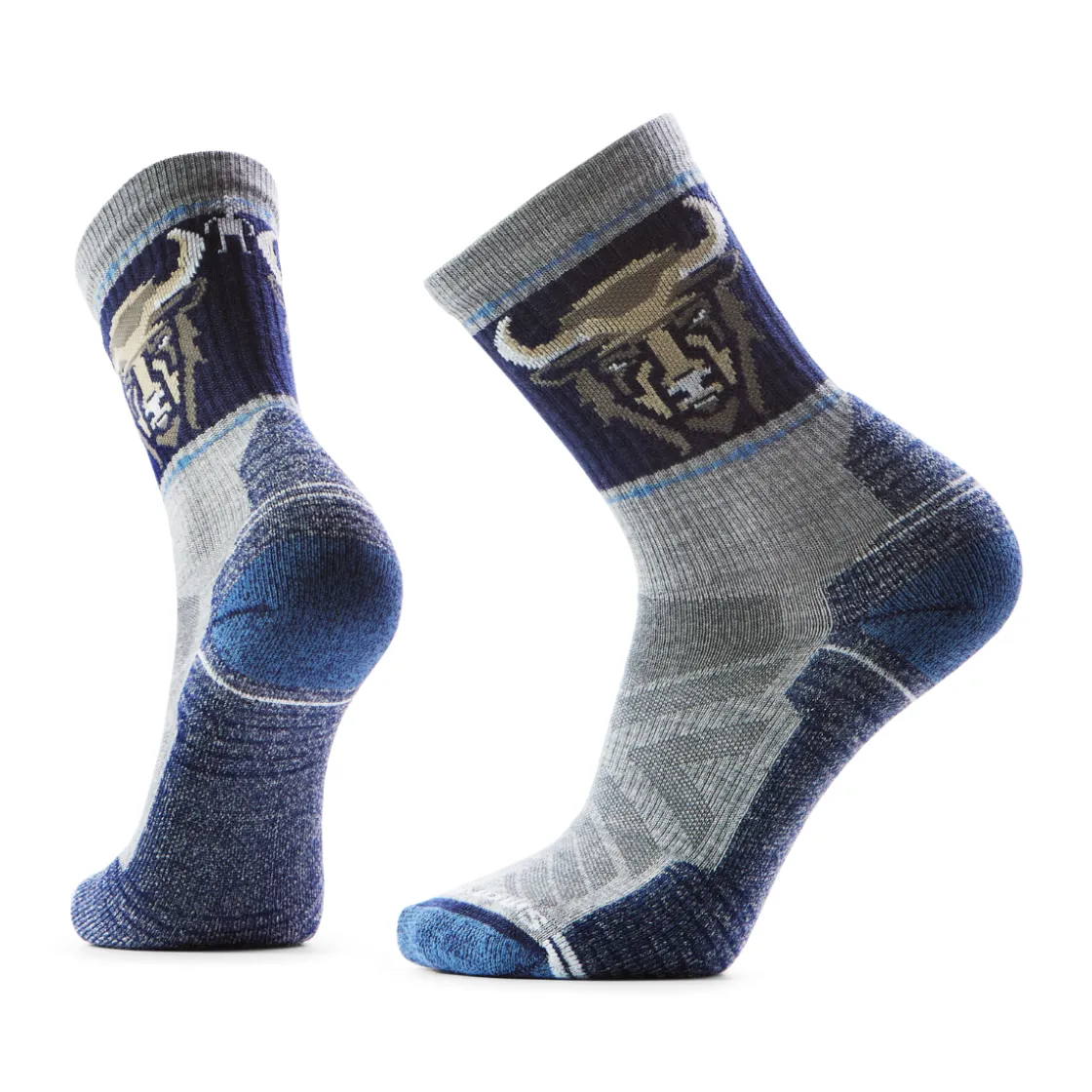 SMARTWOOL Hike Light Cushion Crew Bison vandresokker, herre (Light Grey) Hot