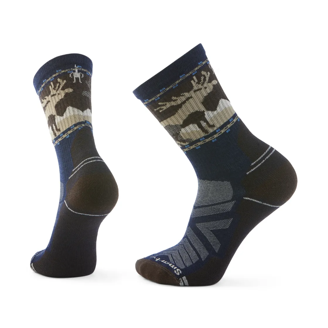 SMARTWOOL Hike Light Cushion Crew Moose vandresokker, herre (Deep Navy) Hot