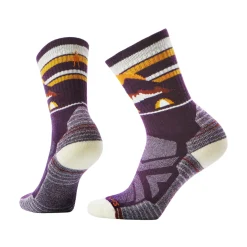 SMARTWOOL Hike Light Cushion Mountain Moon Crew Vandresok, dame (Purple Iris) Best