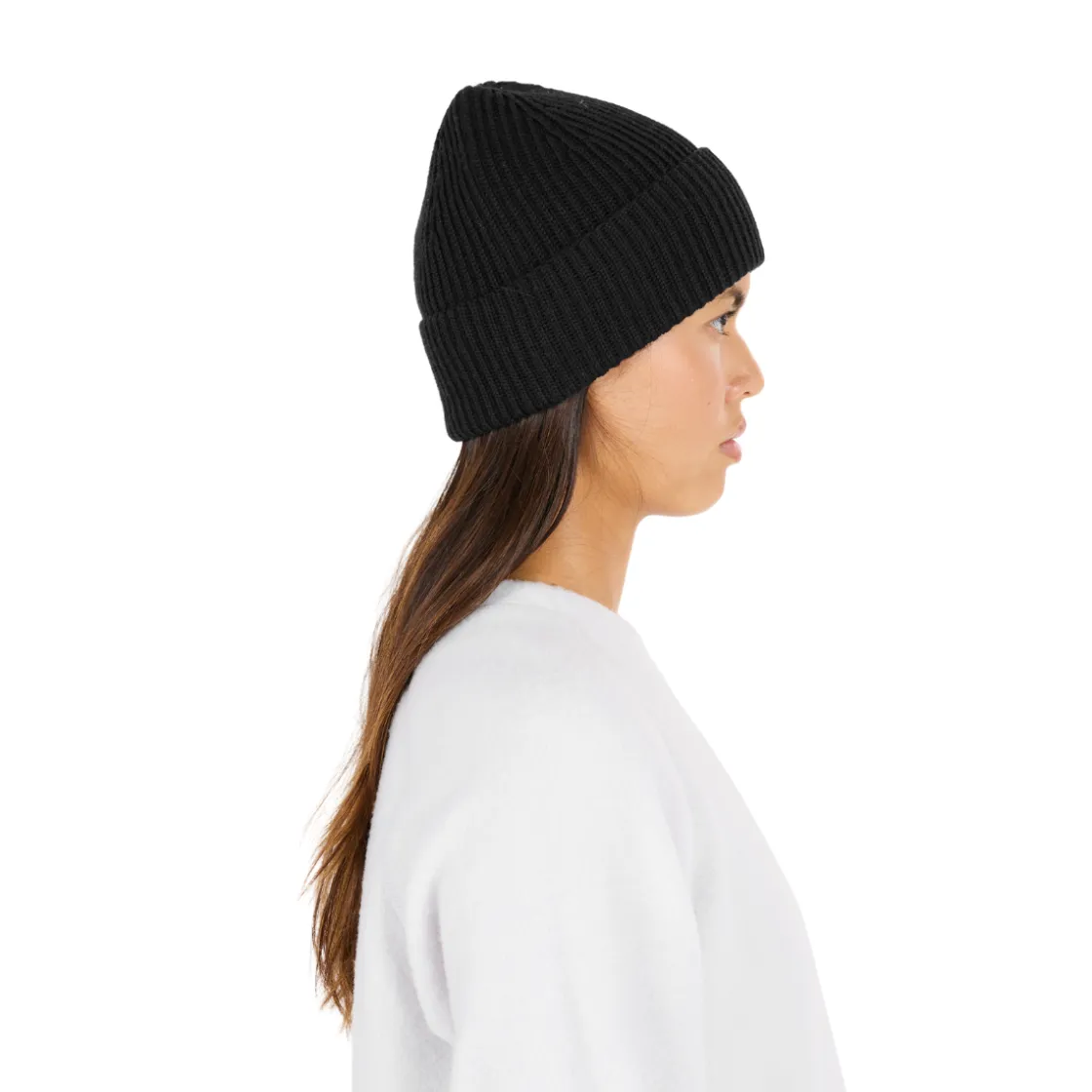 SOS Girdwood Wool Beanie (Black) New
