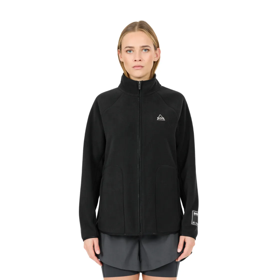 SOS Munson Full Zip Fleece, dame (Black) Discount