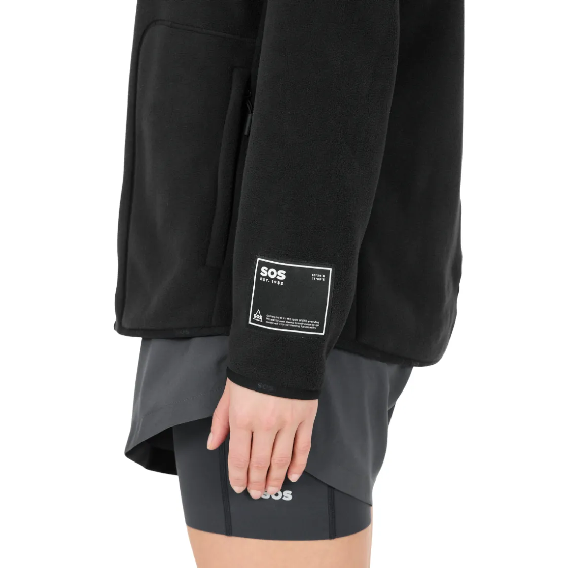 SOS Munson Full Zip Fleece, dame (Black) Discount