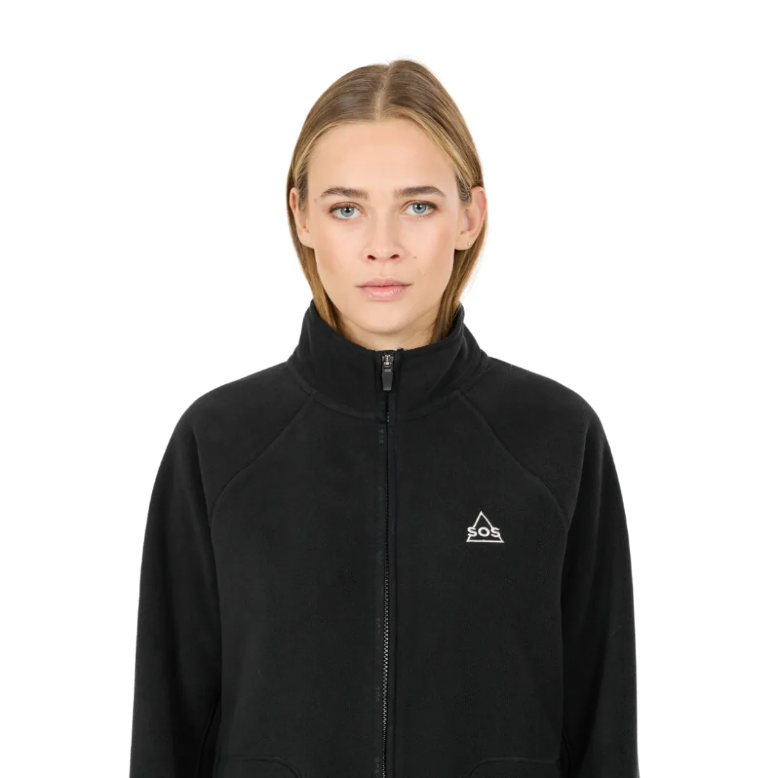 SOS Munson Full Zip Fleece, dame (Black) Discount